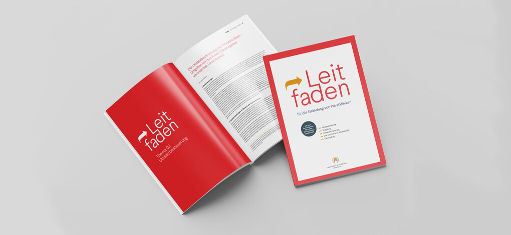 Ansicht der Broschüre „Leitfaden für die Gründung von Privatkliniken“